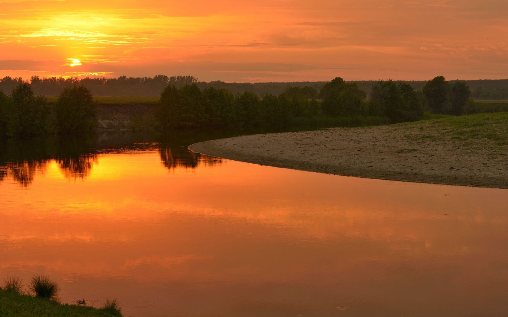 river, decline, landscape