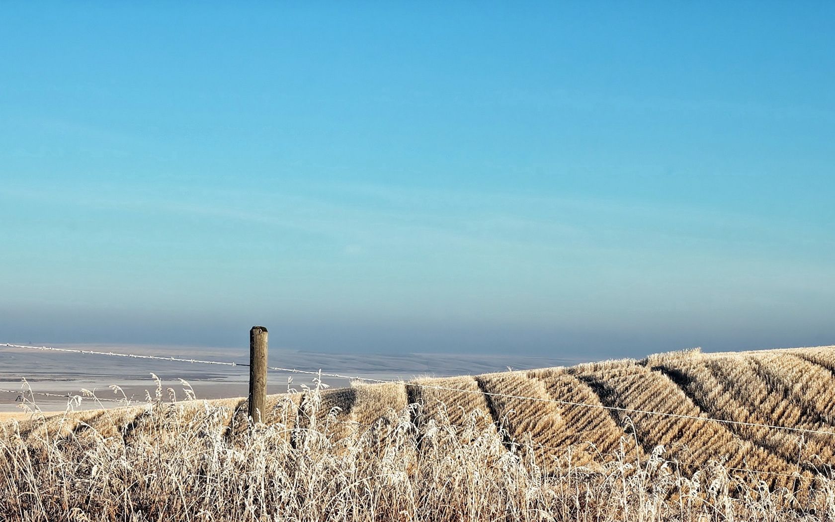 field, sky, hill, protection, column, wire