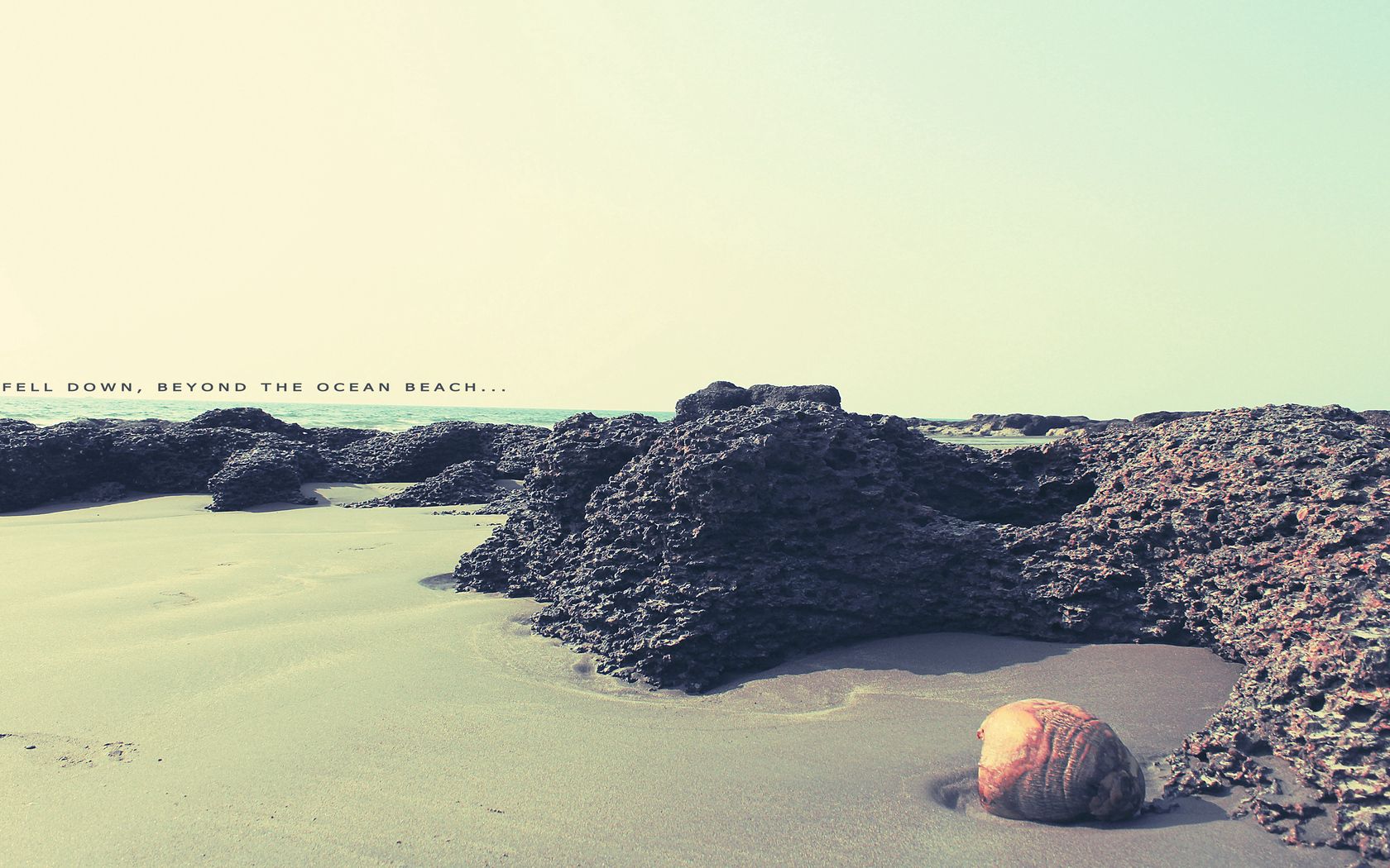 beach, sand, reeves, ocean, sink, inscription, colors