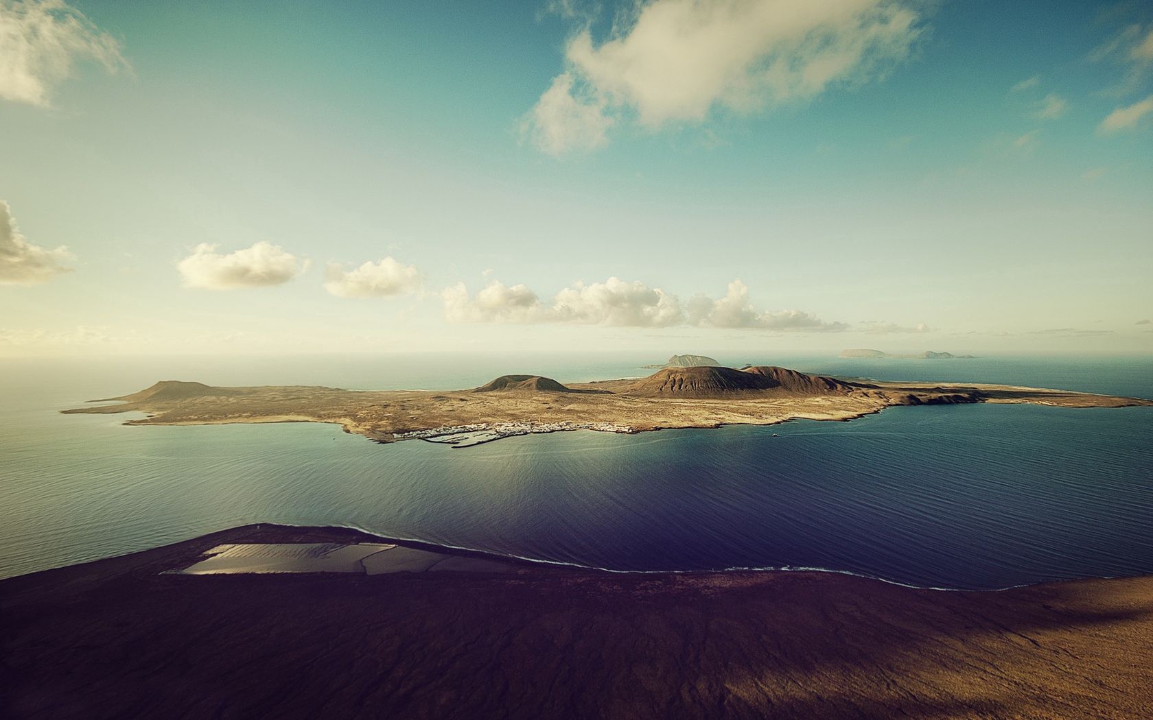 islands, height, land, ocean, landscape