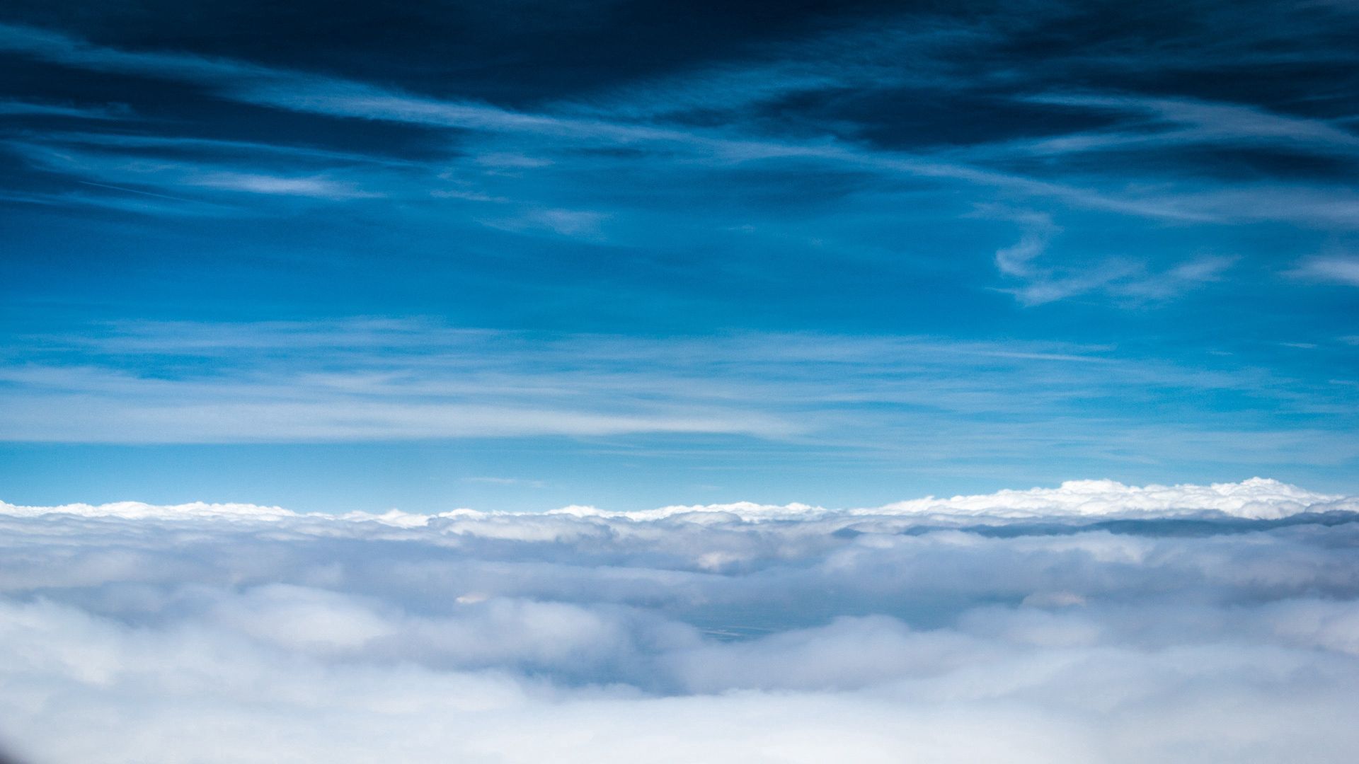 clouds, sky, blue, shades, lines, air, freshness, height