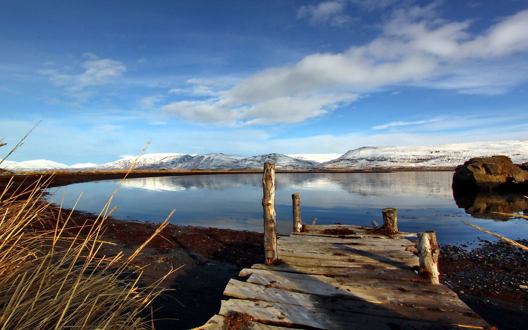 pier, lake, cool