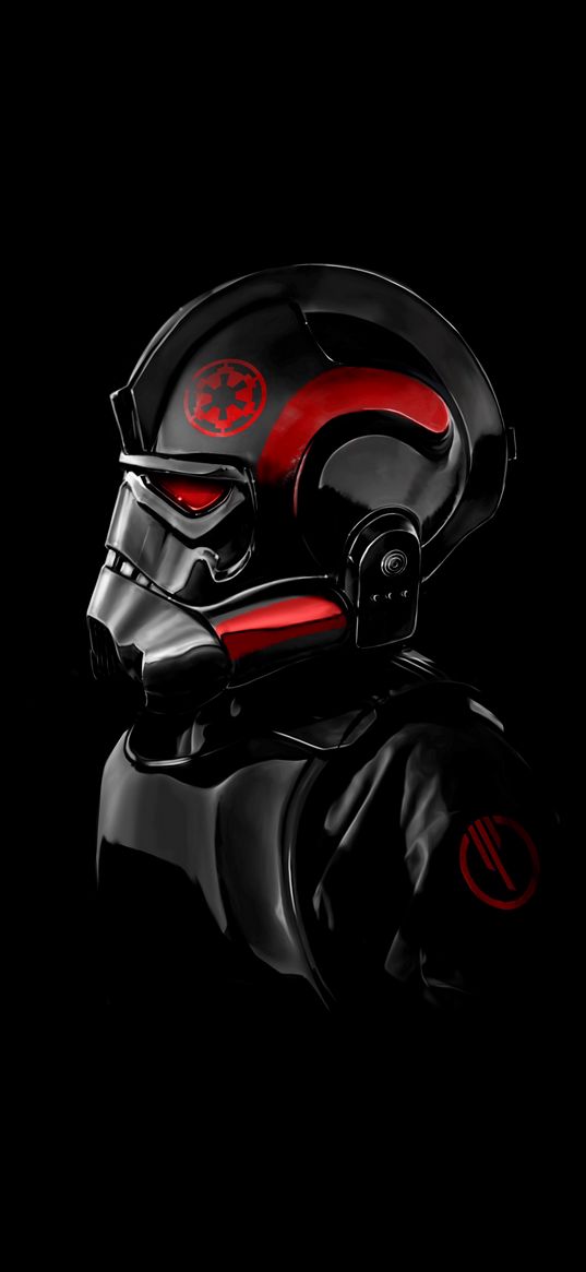 stormtrooper, star wars, game, inferno squad, black background, art