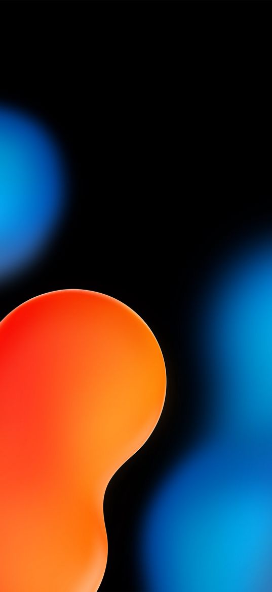 abstract, blue, orange