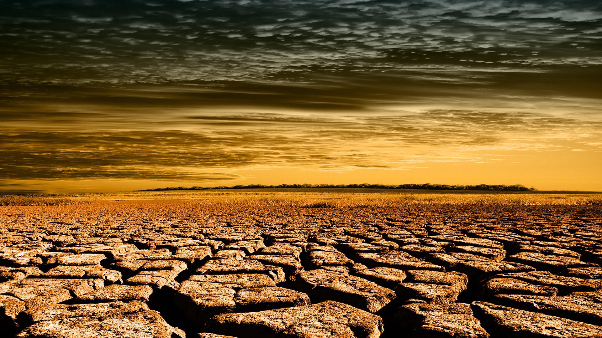 earth, heat, drought, cracks, heathland