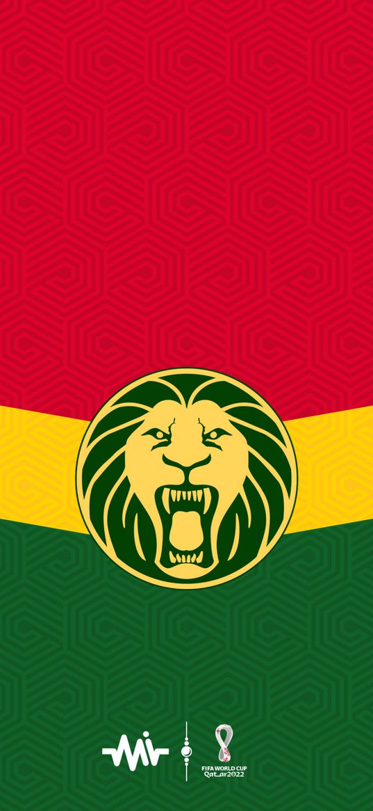 cameroon, world cup, soccer, lion, logo, red, yellow, green