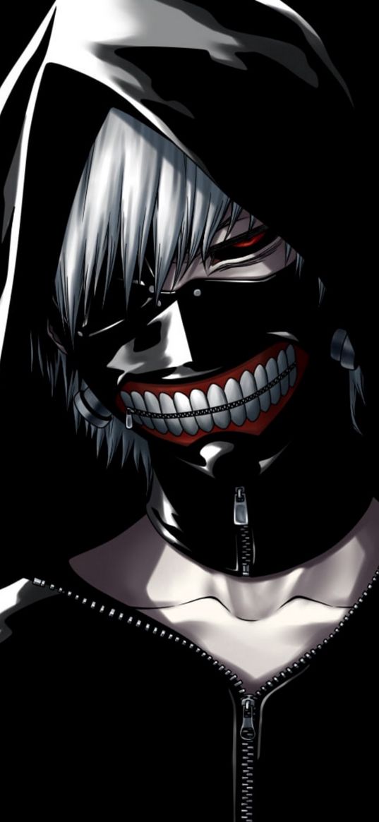 ken kaneki, tokyo ghoul, art, anime, mask