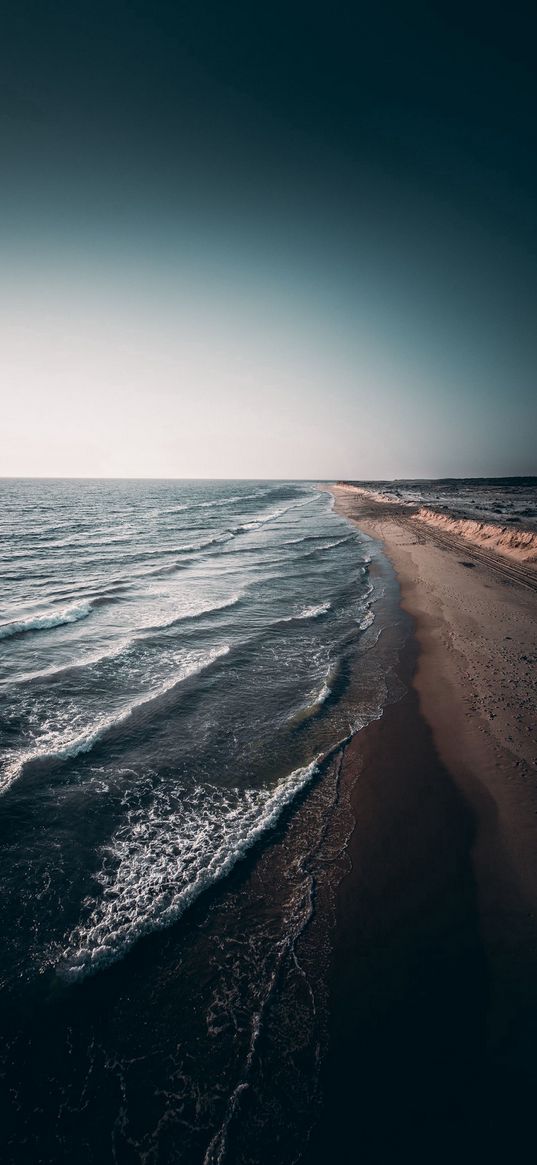 sea, beach, morning