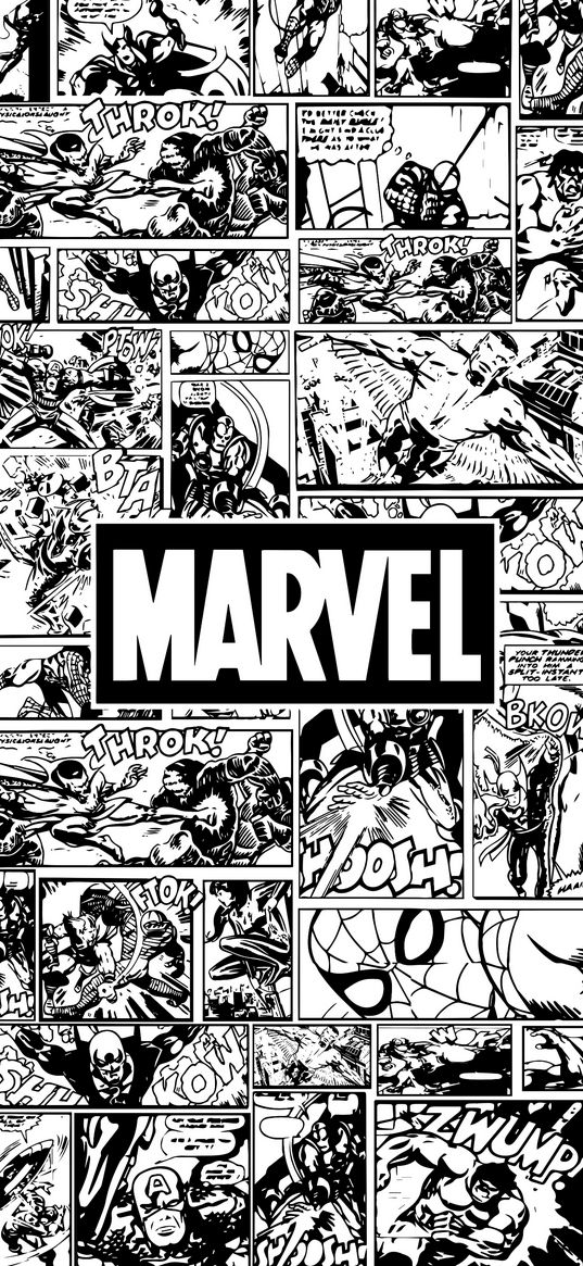 marvel, superheroes, comics, black and white, art