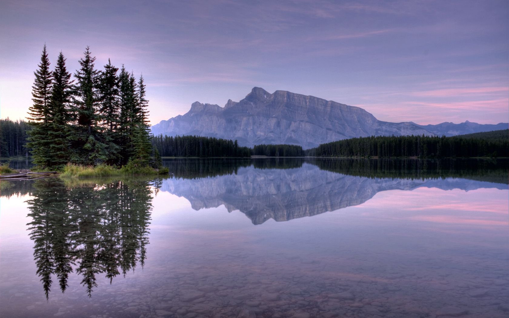 water, lake, mountains, reflection, mirror, fir-trees