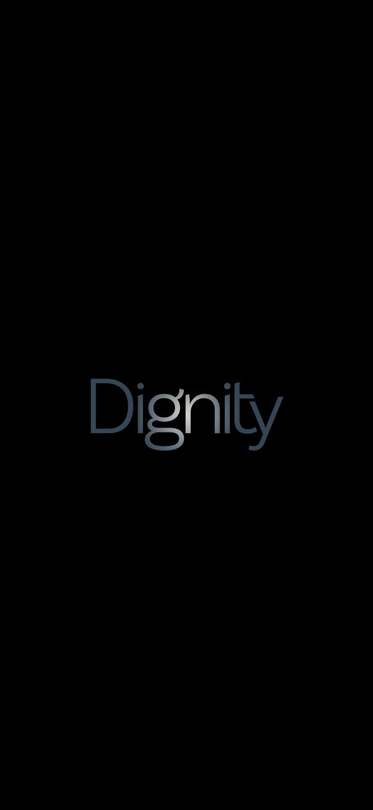 dignity, inscription, word, minimalism, black
