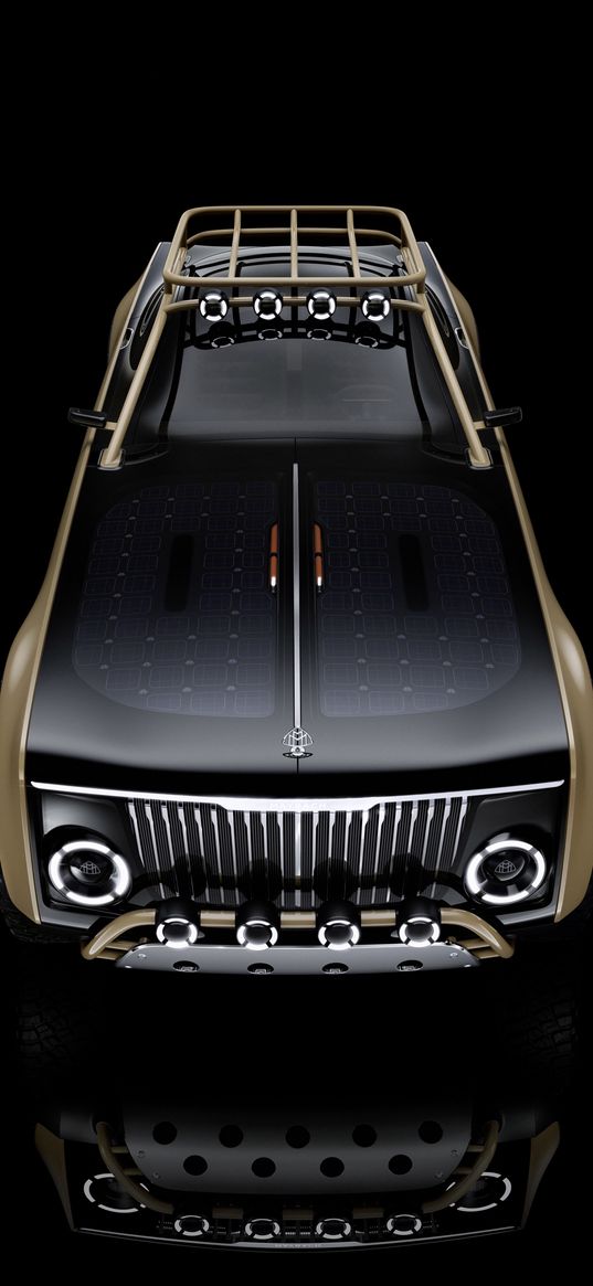 maybach, car, black, beige, black background