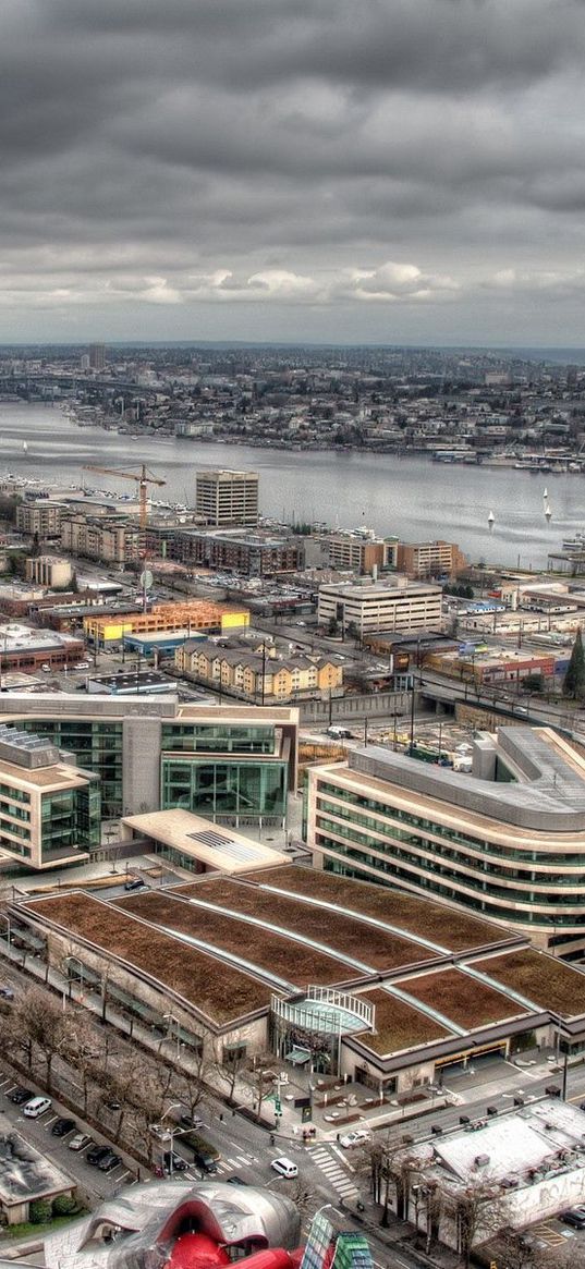 building, top view, city, metropolis, hdr