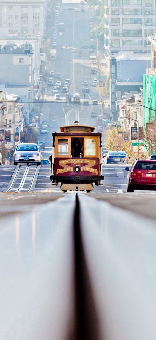 san - francisco, road, cars, traffic