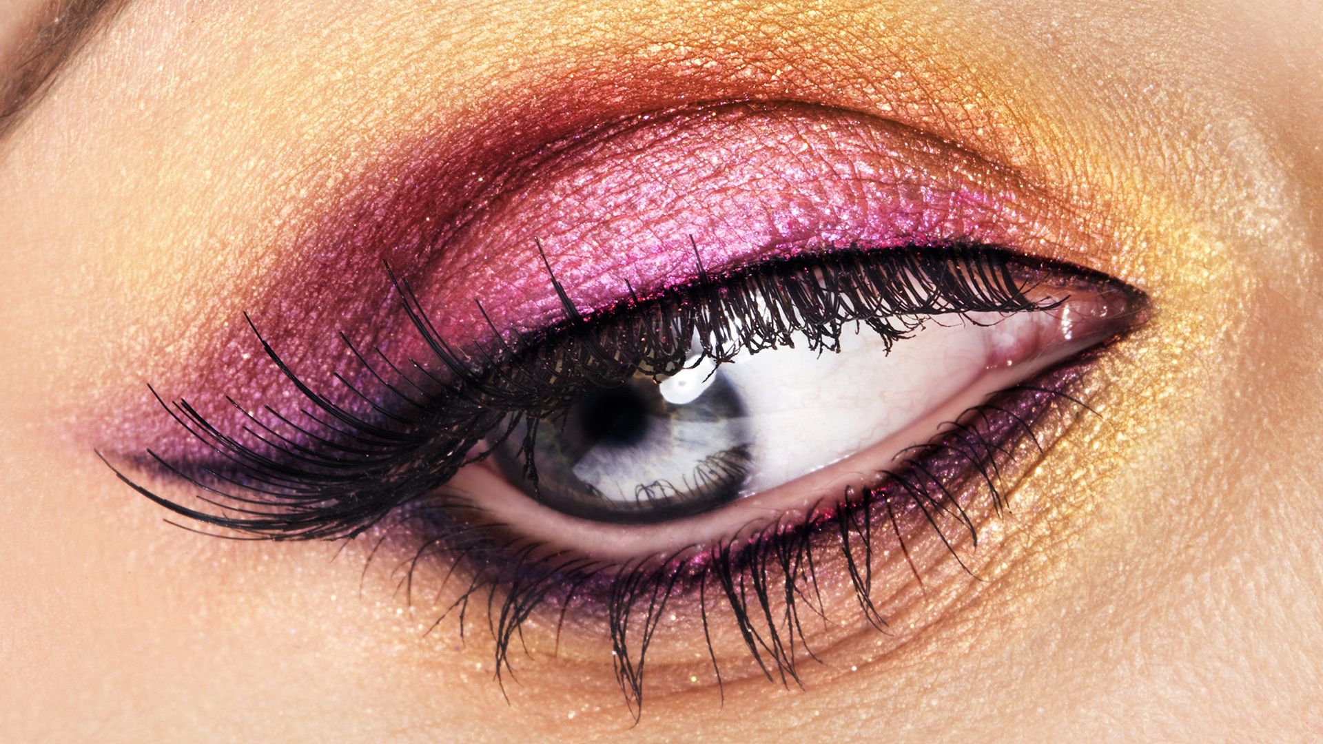 eye, eyelashes, makeup, glamor