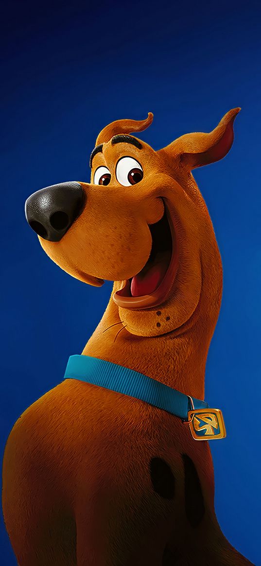 scooby-doo, cartoon, character, dog, blue background, art