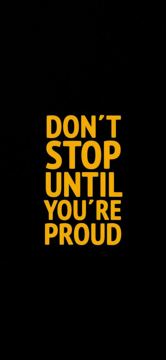 motivation, quote, inscription, yellow, black background