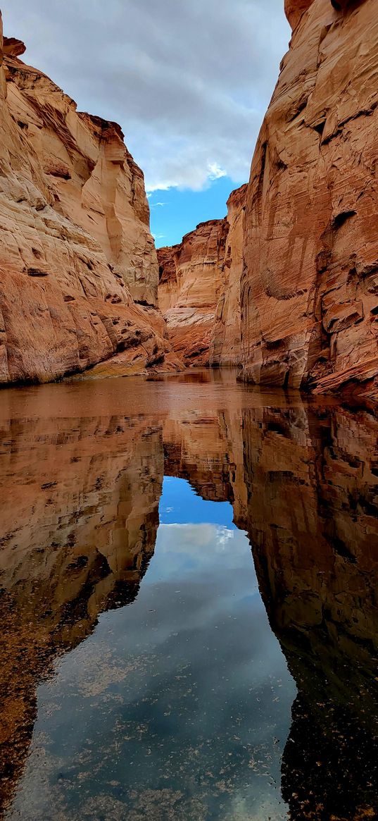 river, nature, canyon, mountains, desert