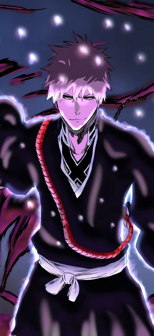 ichigo kurosaki, bleach, anime, guy, sword