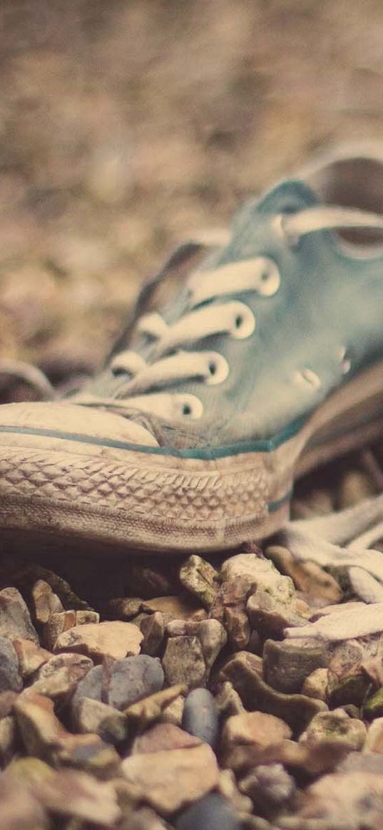 sneakers, rocks, mud, footwear, old