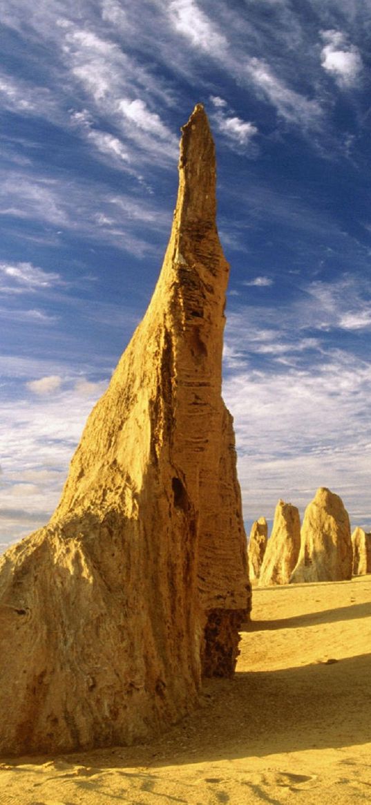 rocks, desert, sand