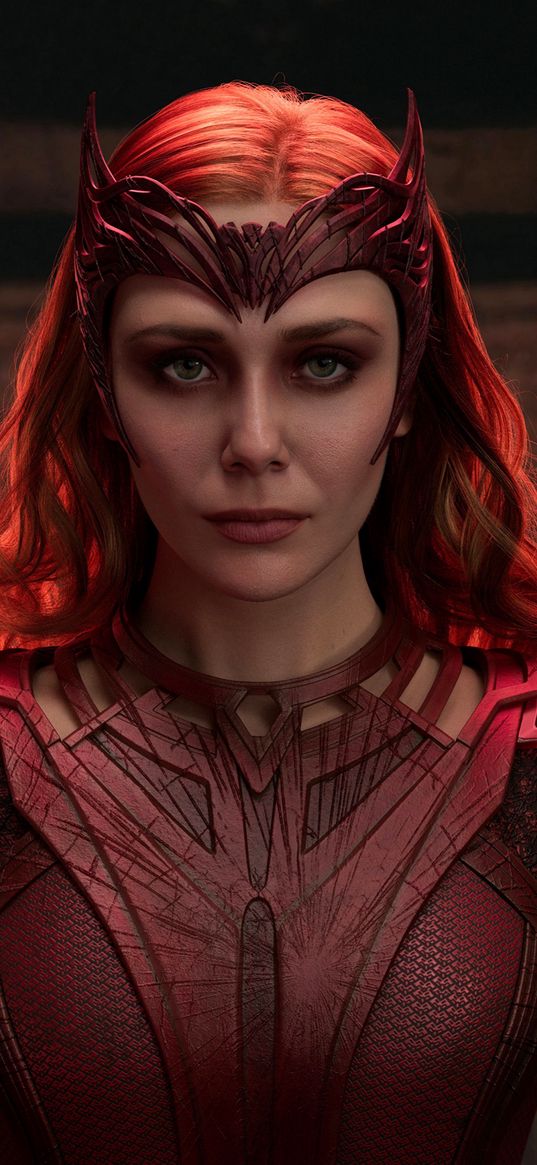 wanda, scarlet witch, superhero, marvel, witch, girl, redhead, tiara, red