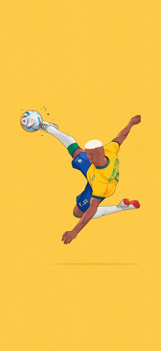 richarlison andrade, football player, football, brazil, art