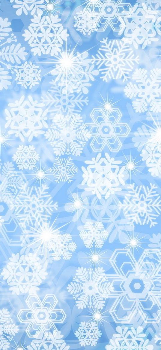 snowflake, background, light, bright, surface