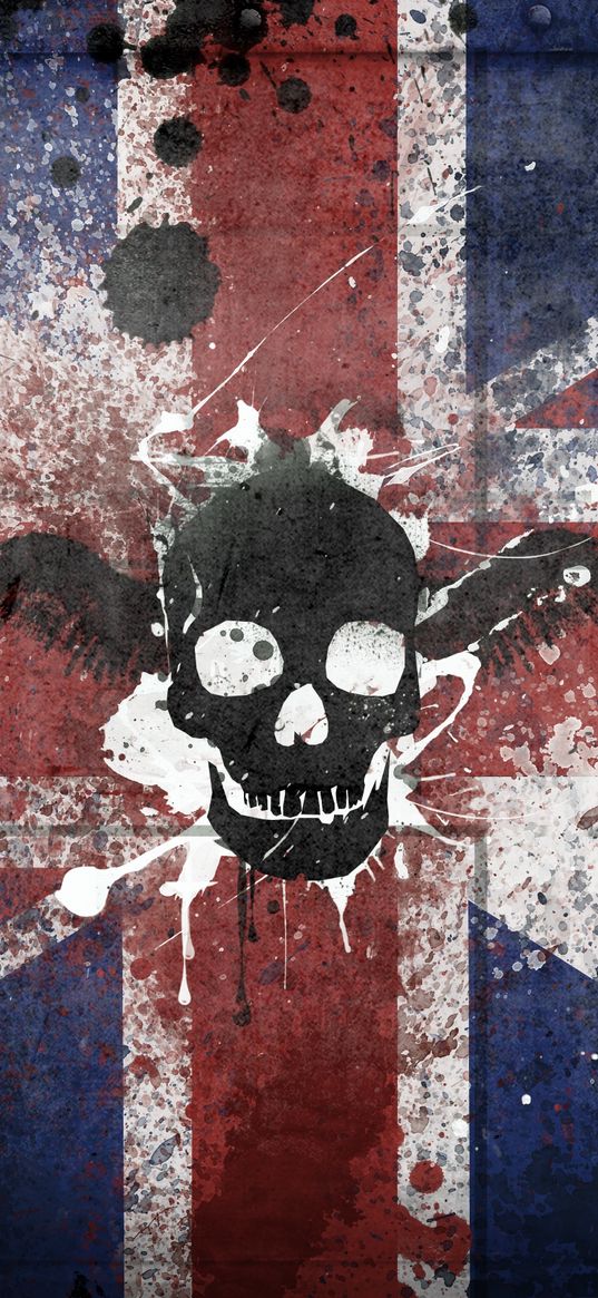 britain, united kingdom, symbols, flag, color, skull