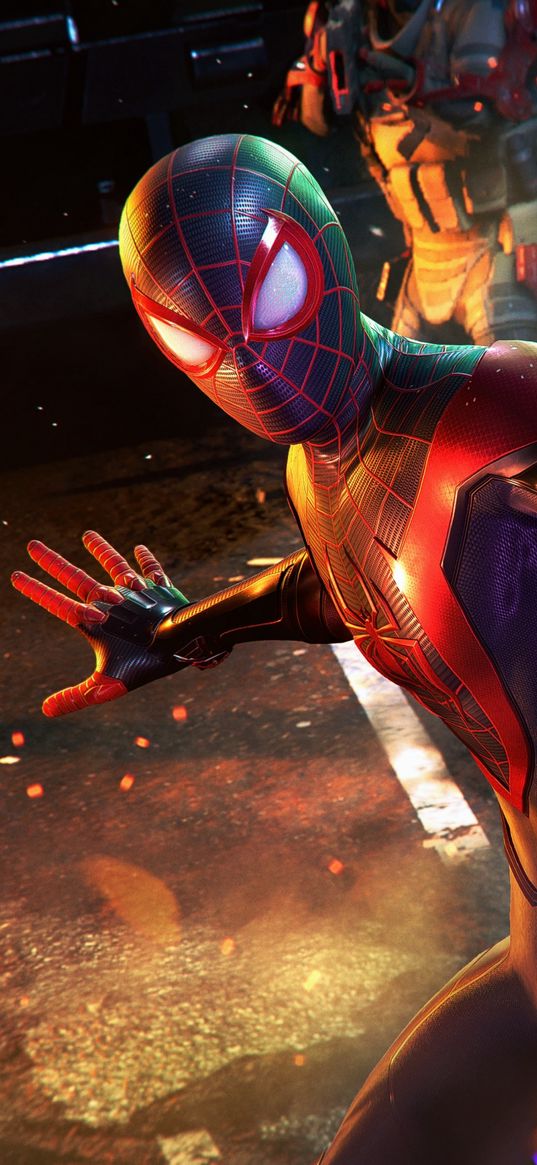 spiderman, spider-man, superhero, marvel, sparks, cyborg, robot, battle, art