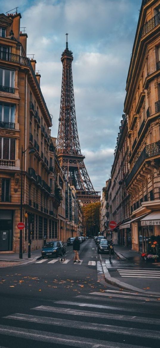 eiffel tower, architecture, city, paris, france, autumn