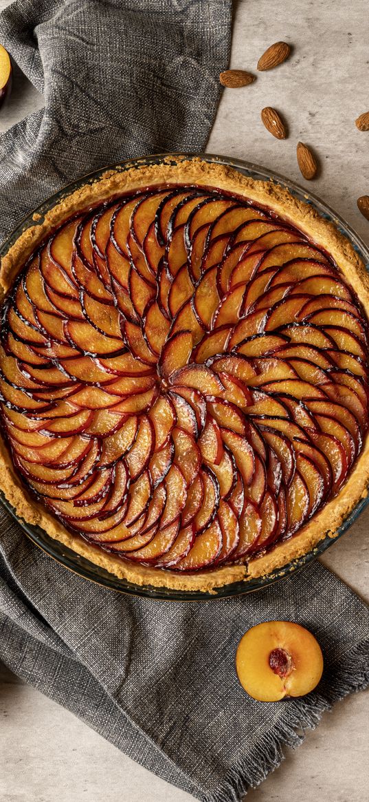 plum tart, tart, dessert, plums, food