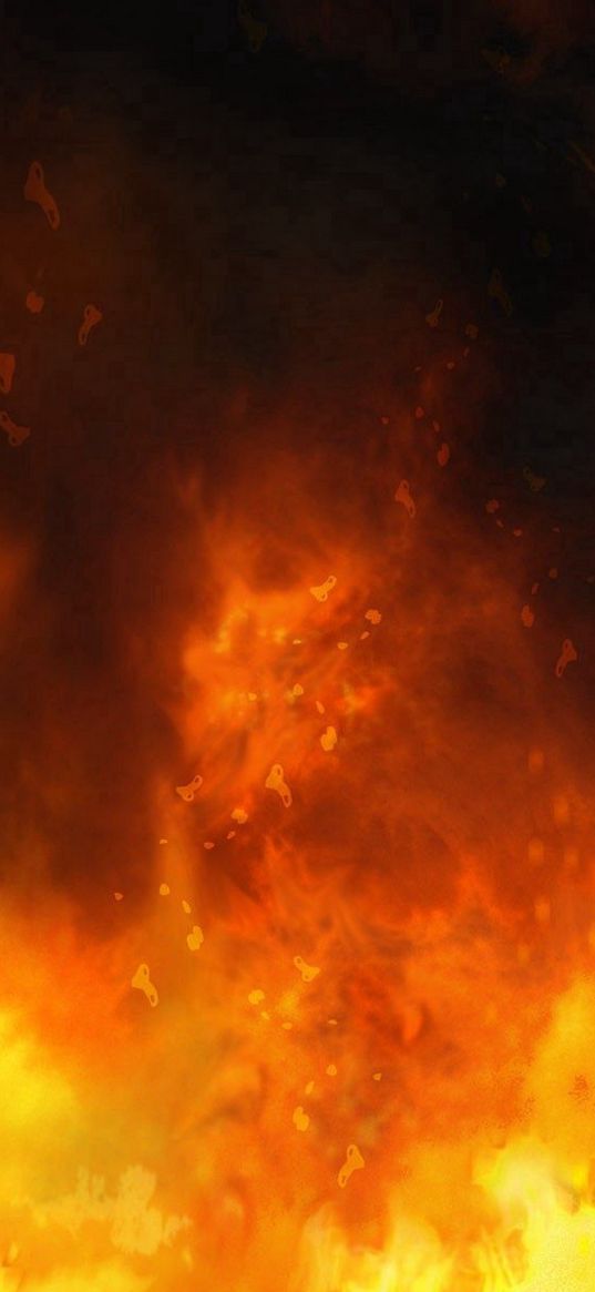 fire, background, flames