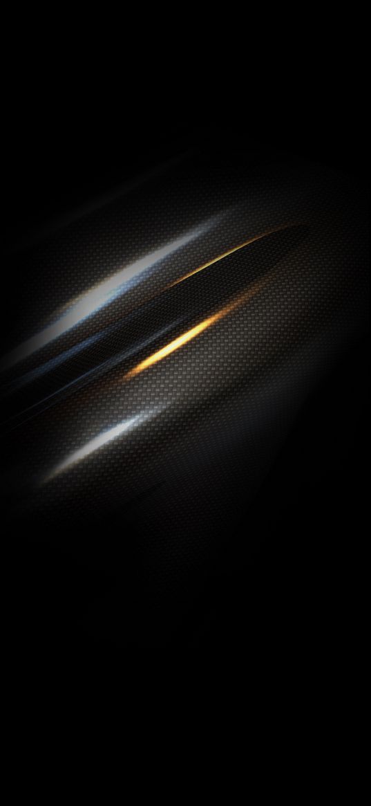 detail, bend, carbon fiber, texture, gloss, black background, abstraction