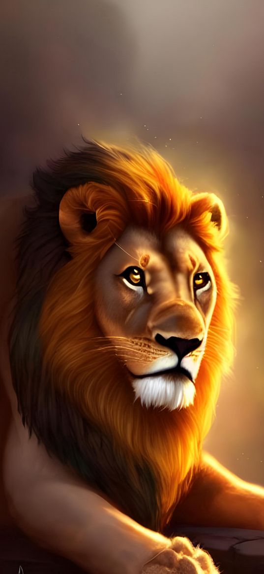 nn_vanillasky, ai artist, real lion, animal