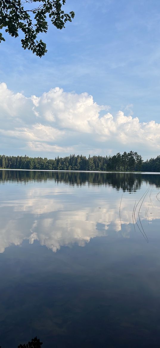 lake, nature, heaven, clouds