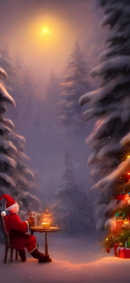 nn_vanillasky, ai artist, christmas live wallpaper, art