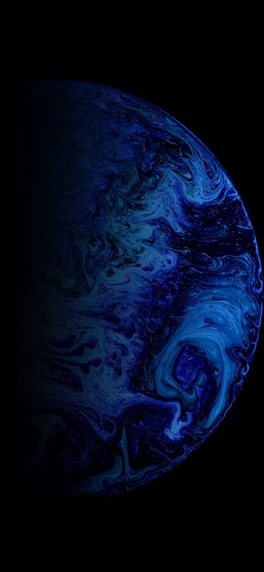 blue colour, planet, black, amoled