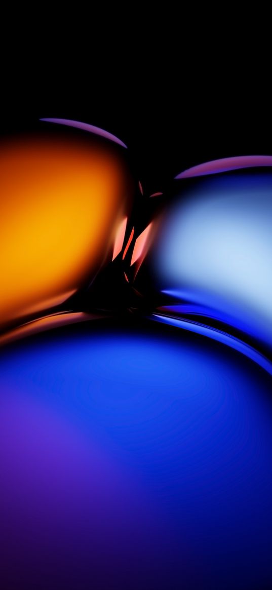 blue, colour, black, orange, abstract, background