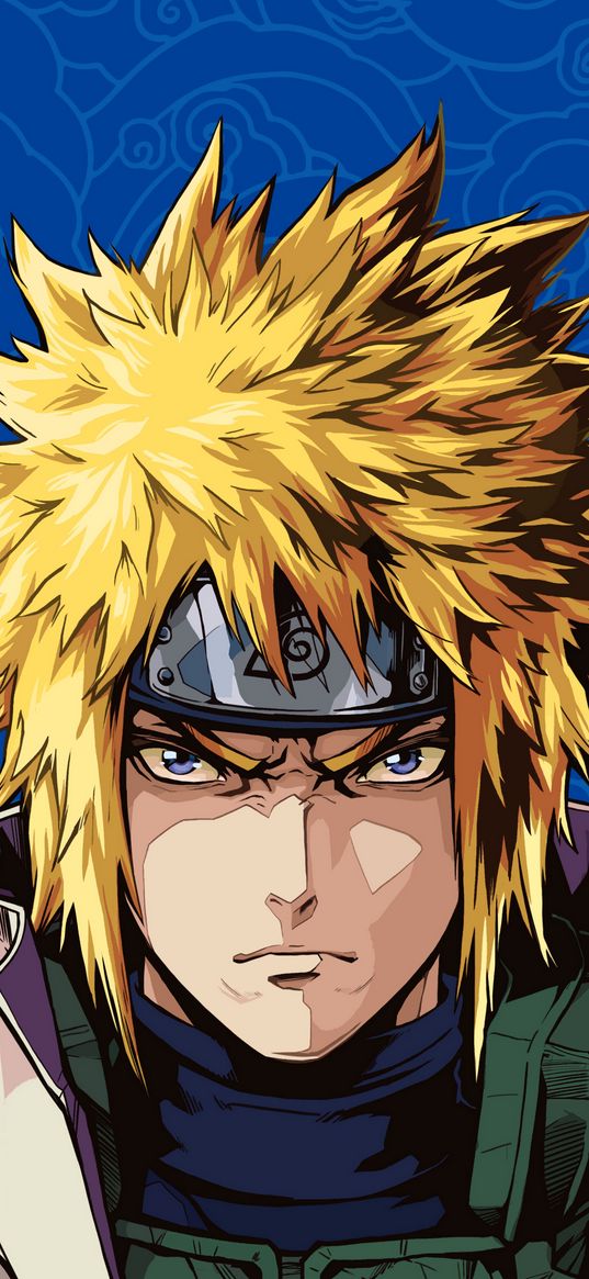 anime, minato namikaze, naruto, character, art