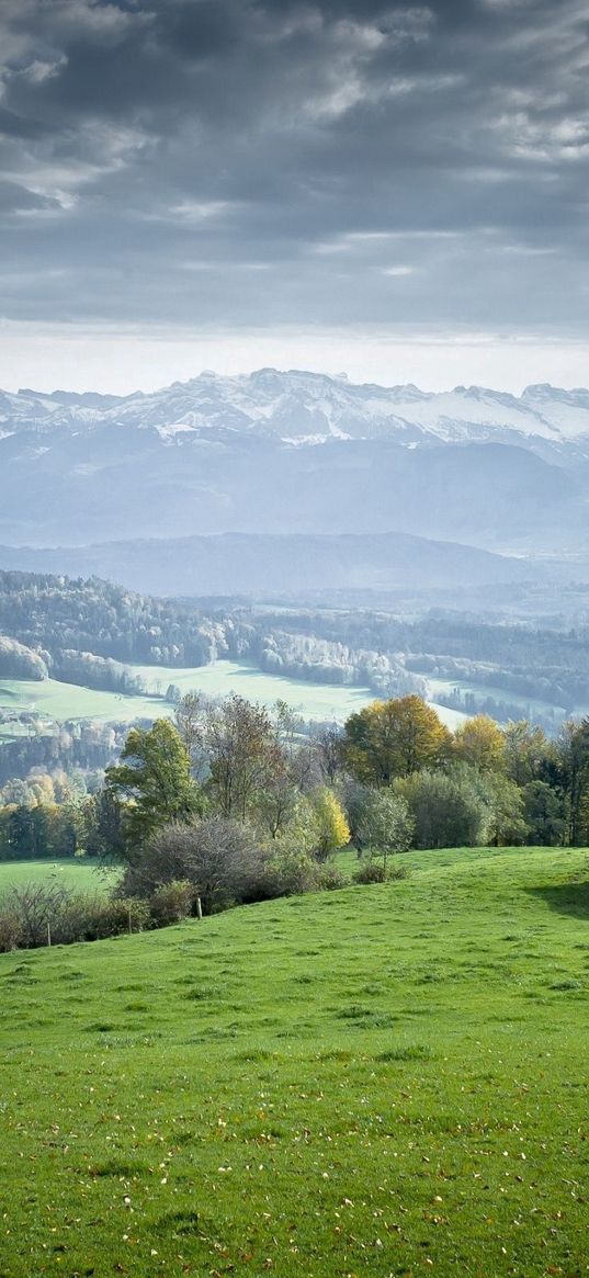 lodge, open spaces, plain, landscape, serenity