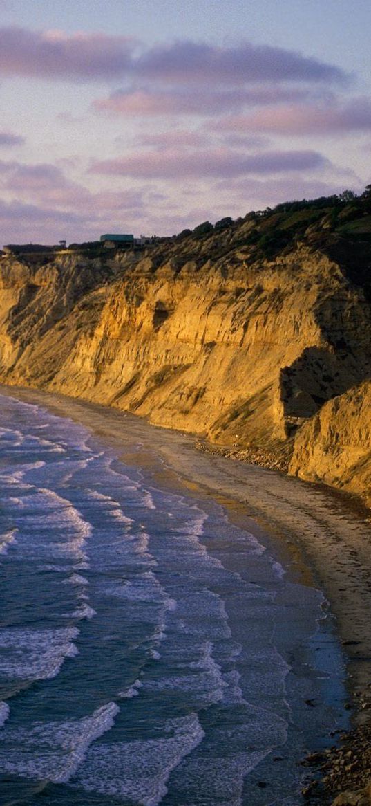 coast, rocks, waves, height