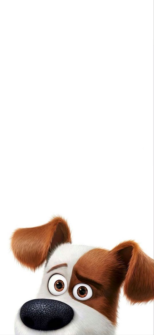 max, the secret life of pets, cartoon, dog, cute, white background, art