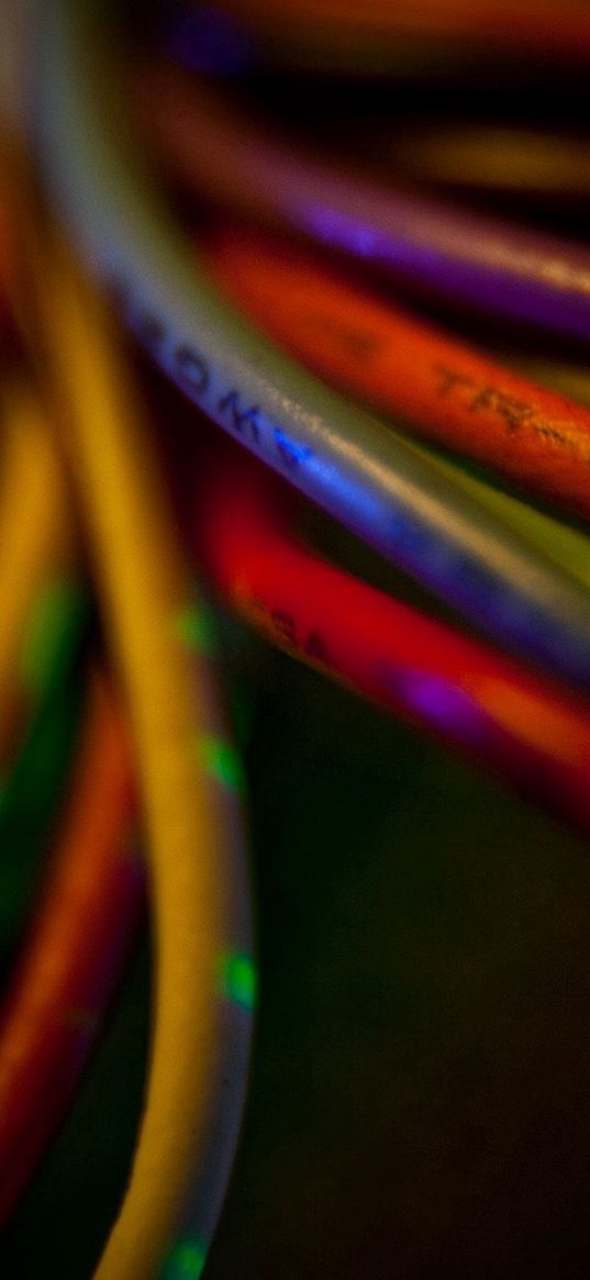 laces, colored, shadow, rope