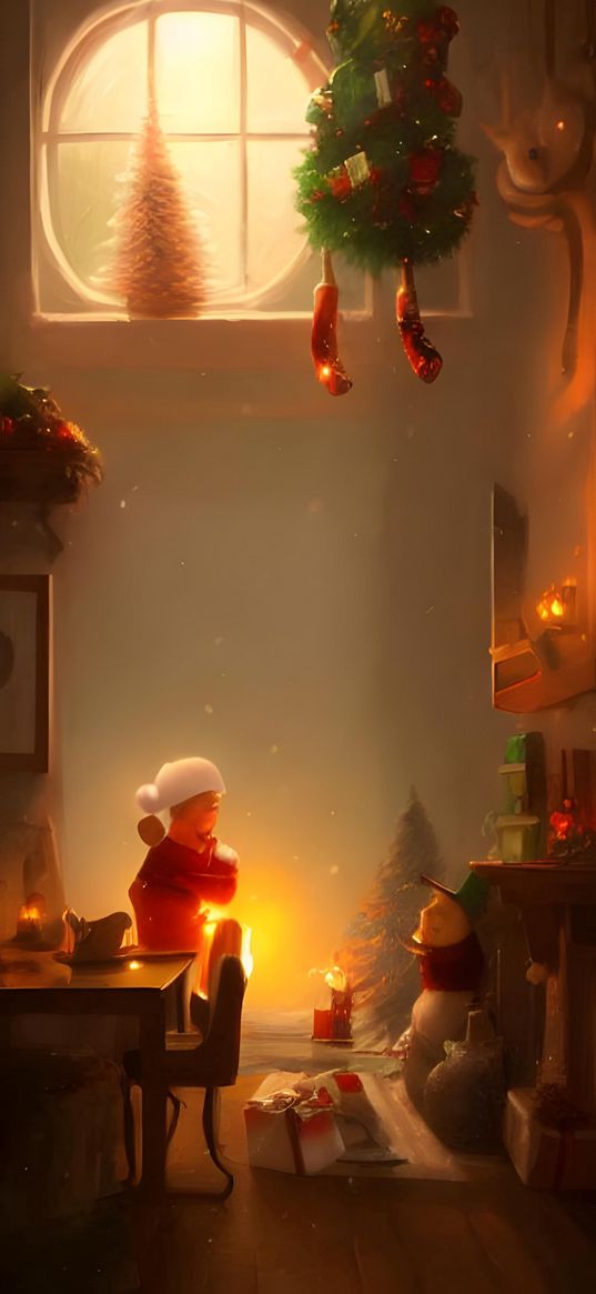 nn_vanillasky, ai artist, christmas, art