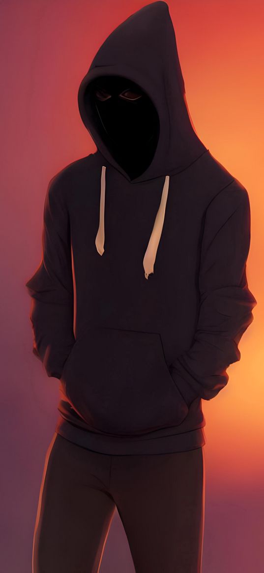 nn_vanillasky, ai artist, black mask hoodie 4k, art