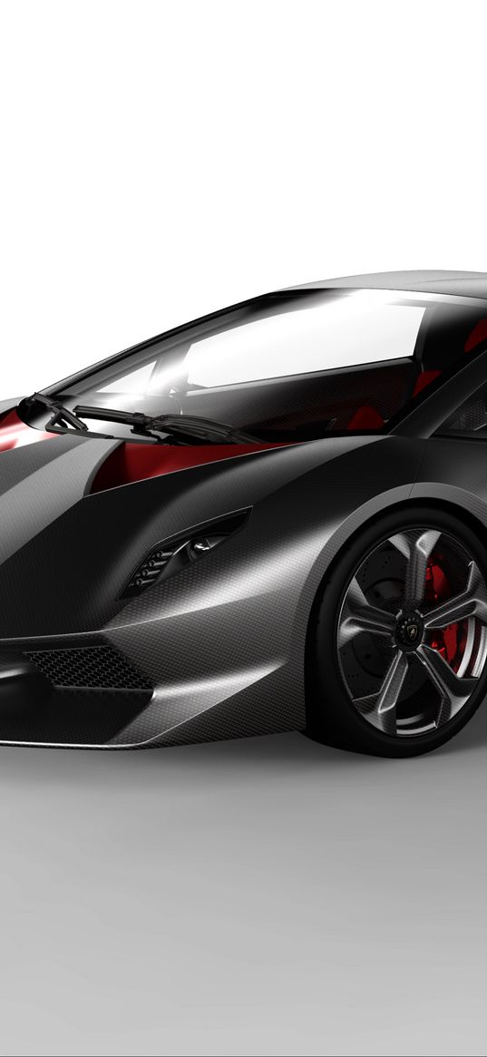 lamborghini, sesto, concept, black, auto