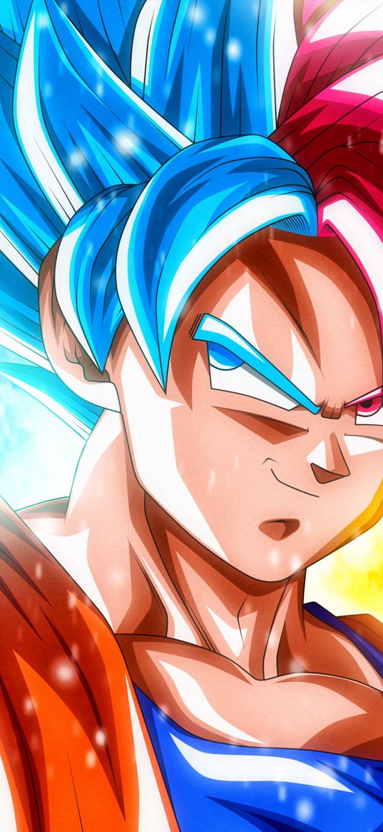 goku, dragon ball z, super hero, man, anime, art