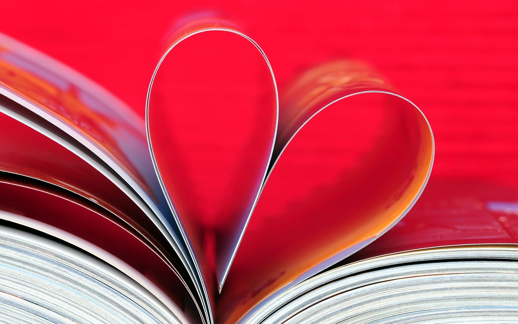 heart, book, bright, page, magazine, feelings