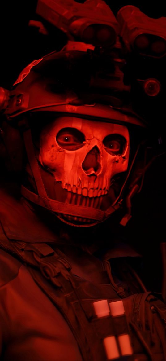 ghost, cod, call of duty, game, skeleton, military, skull, art